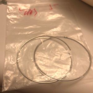 Sterling silver hoop earrings